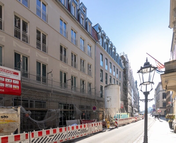 Objektansicht in Bauphase