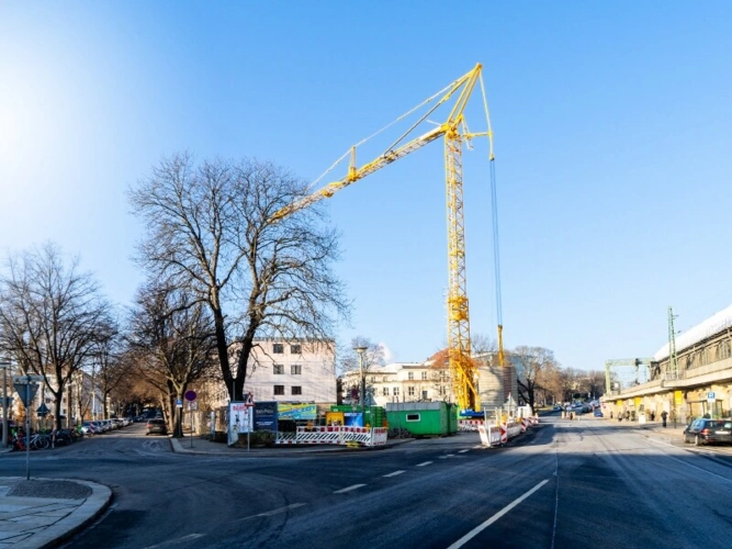 Objektansicht in Bauphase