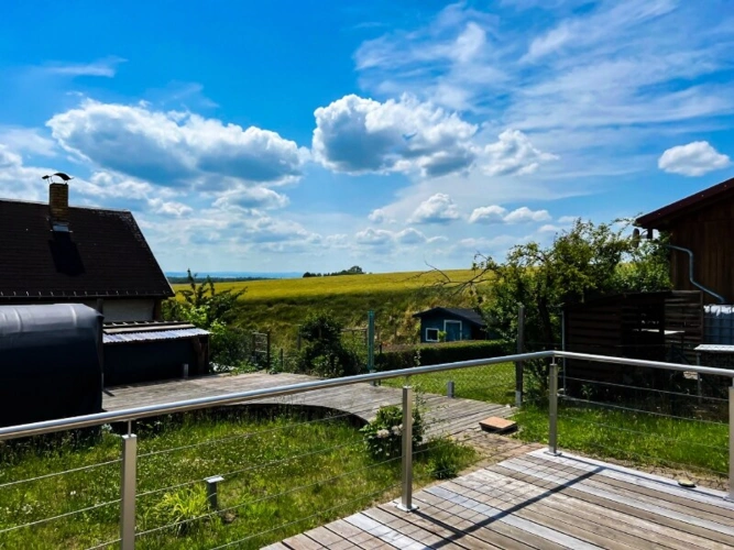Blick von der Terrasse nach Südwesten