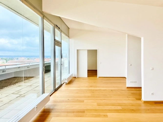 Wohnen - Blick zum Schlafzimmer