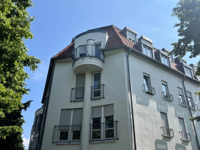 Blick zur Wohnung
