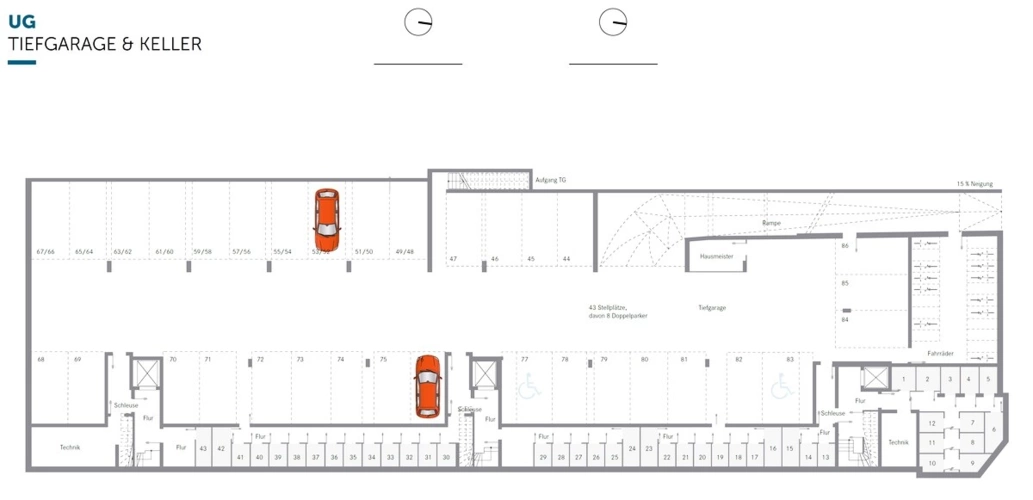 Tiefgarage, Keller