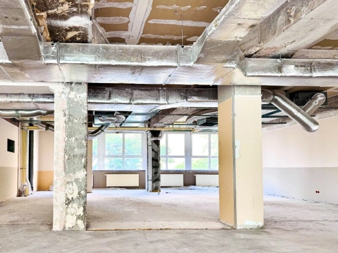 Innenansicht im Ausbau