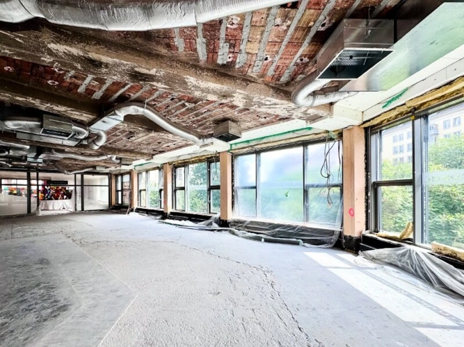 Innenansicht im Ausbau