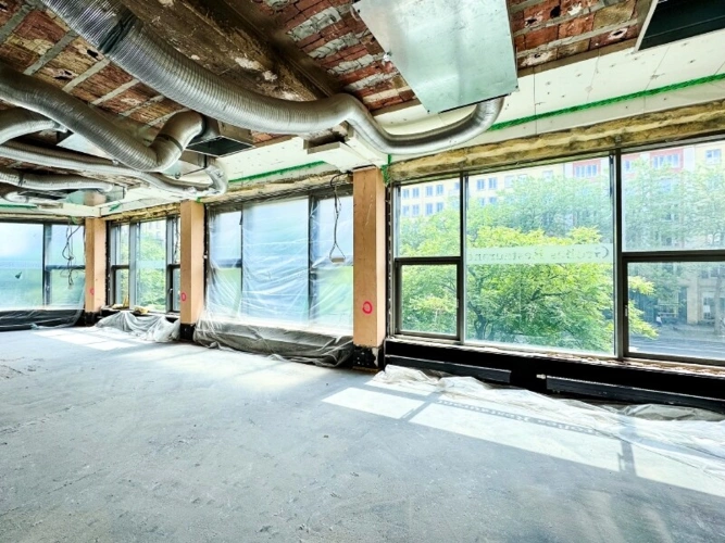 Innenansicht im Ausbau