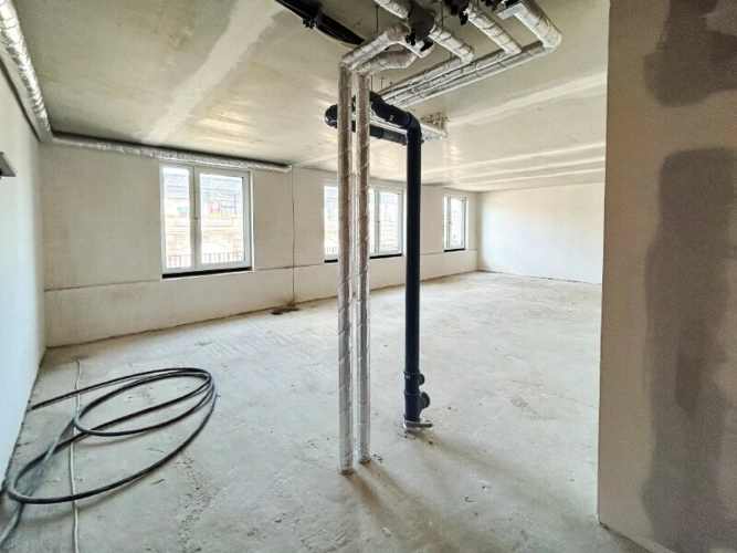 Innenansicht im Ausbau