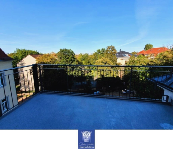 Blick vom Balkon