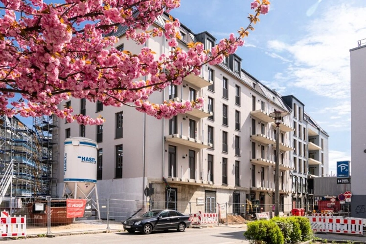 Objektansicht in Bauphase