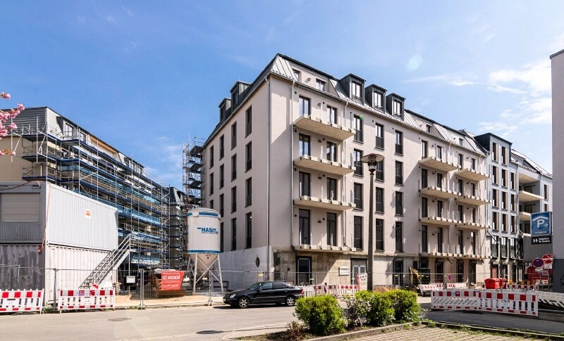 Objektansicht in Bauphase