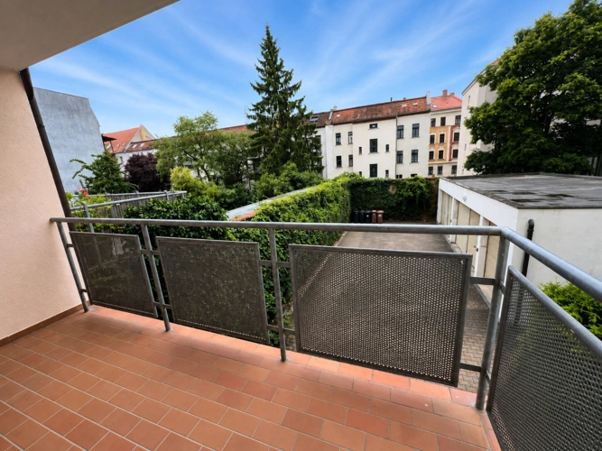 Blick vom Balkon