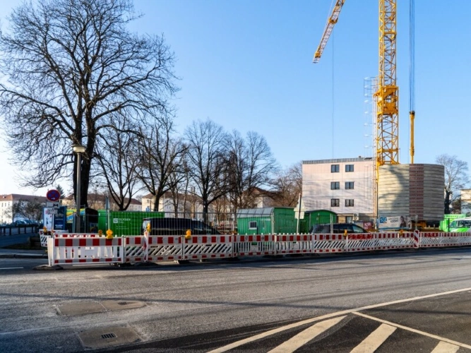 Objektansicht in Bauphase
