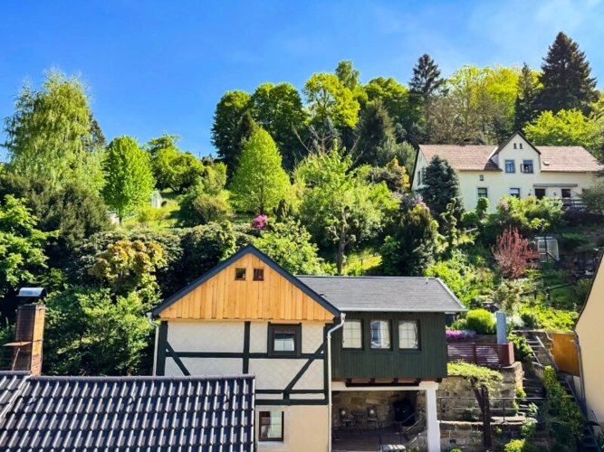 Blick von Speisen und Wohnen nach Nordost