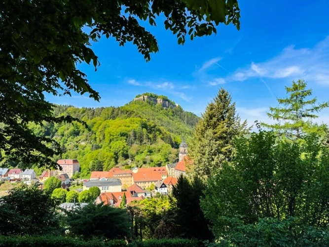 Blick auf Stadt und Festung Königstein