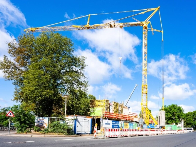 Objektansicht in Bauphase