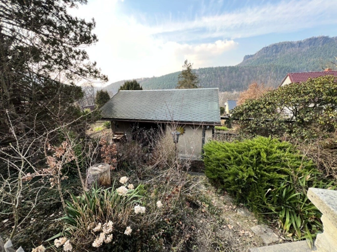 Blick auf das Grunstück